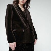 Blazer en velours Femme Grace & mila ODILE Noir