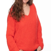 Pull ml Femme Marie Etoile  rosalie  Corail Taille Unique